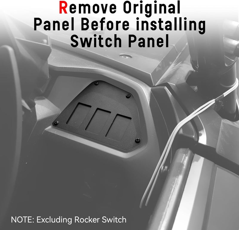 XATVXUTV Side Switch Panel for Honda Talon 1000 Accessories, Heavy-Duty Aluminum Switch Plates Pre-Cut Holes for Honda Talon 1000R 1000X 2019+, for Talon 1000X-4 2020+, Direct OEM Replacement - Image 5